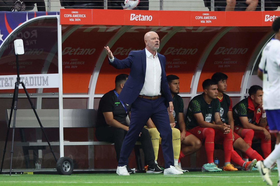 El entrenador de Bolivia Antonio Carlos Zago en la Copa América 2024. EFE/EPA/KEVIN JAIRAJ