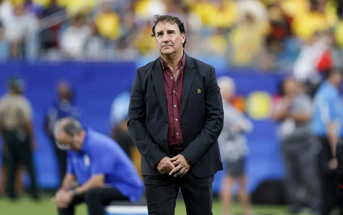 El entrenador principal de Colombia, Nestor Lorenzo en la Copa Am&eacute;rica 2024. EFE/EPA/ERIK S. MENOR