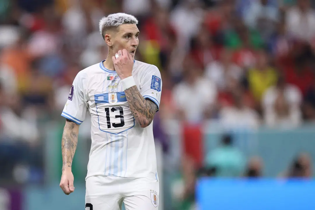 Fotograf&iacute;a de archivo del uruguayo Guillermo Varela, quien fue expulsado en el pospartido de la semifinal de la Copa Am&eacute;rica contra Colombia. EFE/ Juan Ignacio Roncoroni