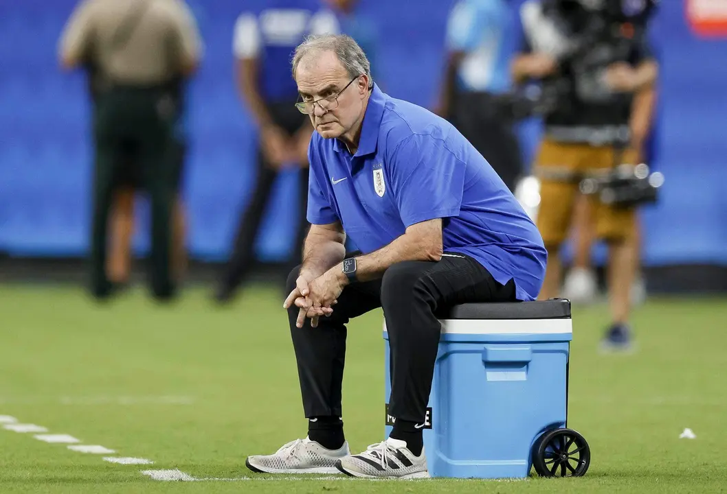 Marcelo Bielsa, seleccionador de Uruguay. EFE/EPA/ERIK S. LESSER