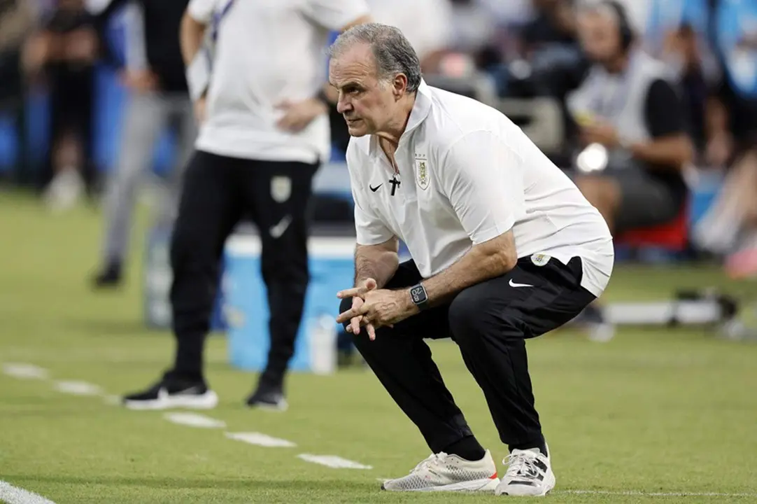 El entrenador de Uruguay, Marcelo Bielsa en la Copa Am&eacute;rica 2024. EFE/EPA/ERIK S. MENOR