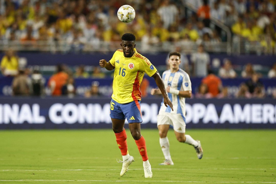 Jefferson Lerma de Colombia en acción durante la final de la Copa América. EFE/EPA/CJ GUNTHER