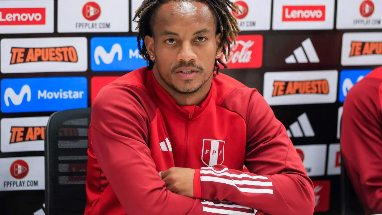 El jugador de la selecci&oacute;n de Per&uacute; Andr&eacute; Carrillo, en una imagen de archivo. EFE/ Fernando Alvarado