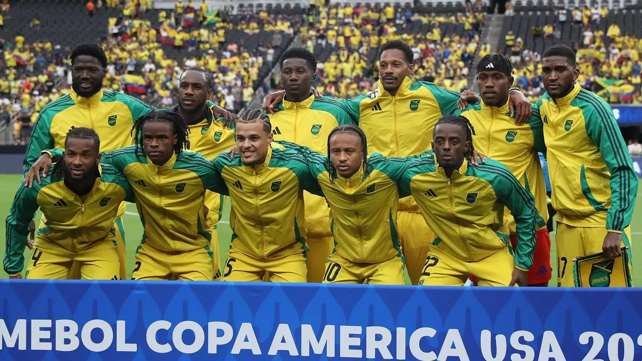 Registro general este mi&eacute;rcoles, 26 de junio, del equipo titular de Jamaica que enfrent&oacute; a Ecuador en partido v&aacute;lido por el grupo B del Copa Am&eacute;rica 2024, en el estadio Allegiant de Las Vegas (Nevada). EFE/Caroline Brehman
