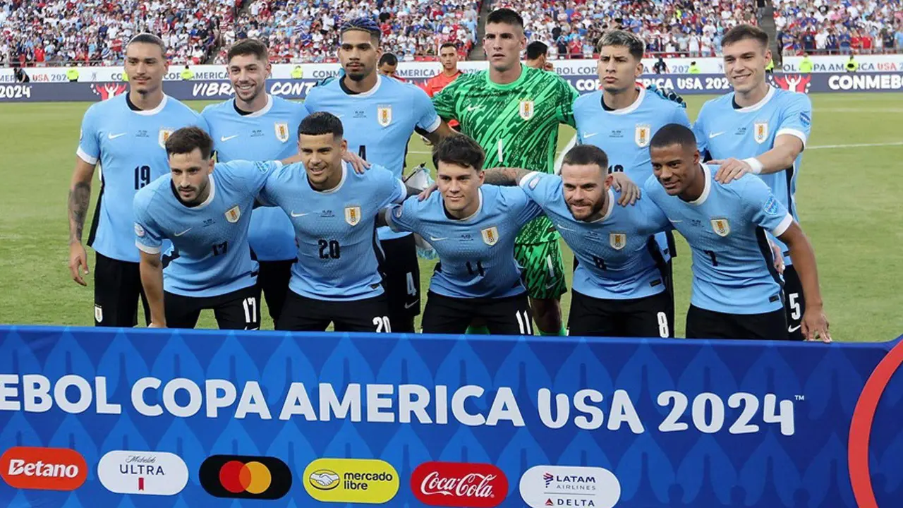 Los jugadores de Uruguay en la Copa Am&eacute;rica. EFE/EPA/WILLIAM PURNELL