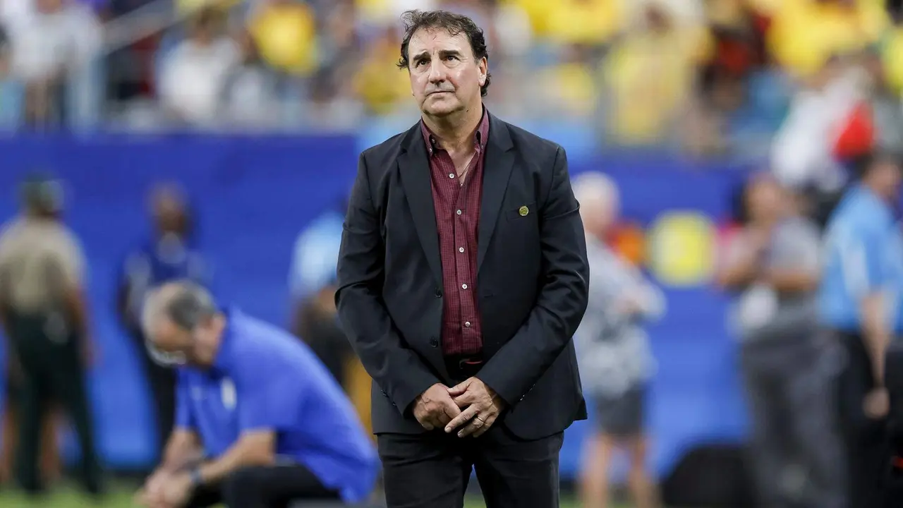 El entrenador principal de Colombia, Nestor Lorenzo en la Copa Am&eacute;rica 2024. EFE/EPA/ERIK S. MENOR