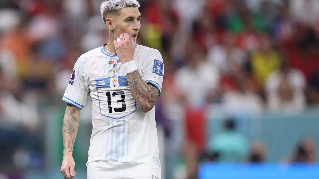 Fotograf&iacute;a de archivo del uruguayo Guillermo Varela, quien fue expulsado en el pospartido de la semifinal de la Copa Am&eacute;rica contra Colombia. EFE/ Juan Ignacio Roncoroni