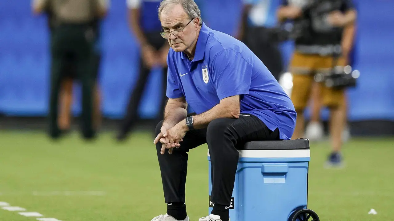 Marcelo Bielsa, seleccionador de Uruguay. EFE/EPA/ERIK S. LESSER