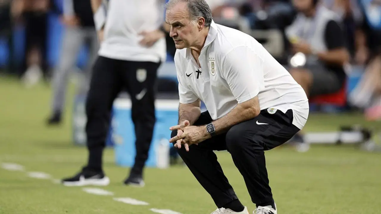 El entrenador de Uruguay, Marcelo Bielsa en la Copa Am&eacute;rica 2024. EFE/EPA/ERIK S. MENOR
